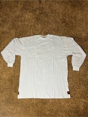 Evisu Light Blue Long Sleeve Crewneck Shirt